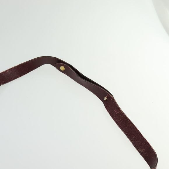 DIOR Trotter Canvas Shoulder Bag Red Gold - Picture 8 of 12